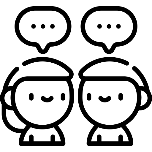 Icono de comunicación y lenguaje